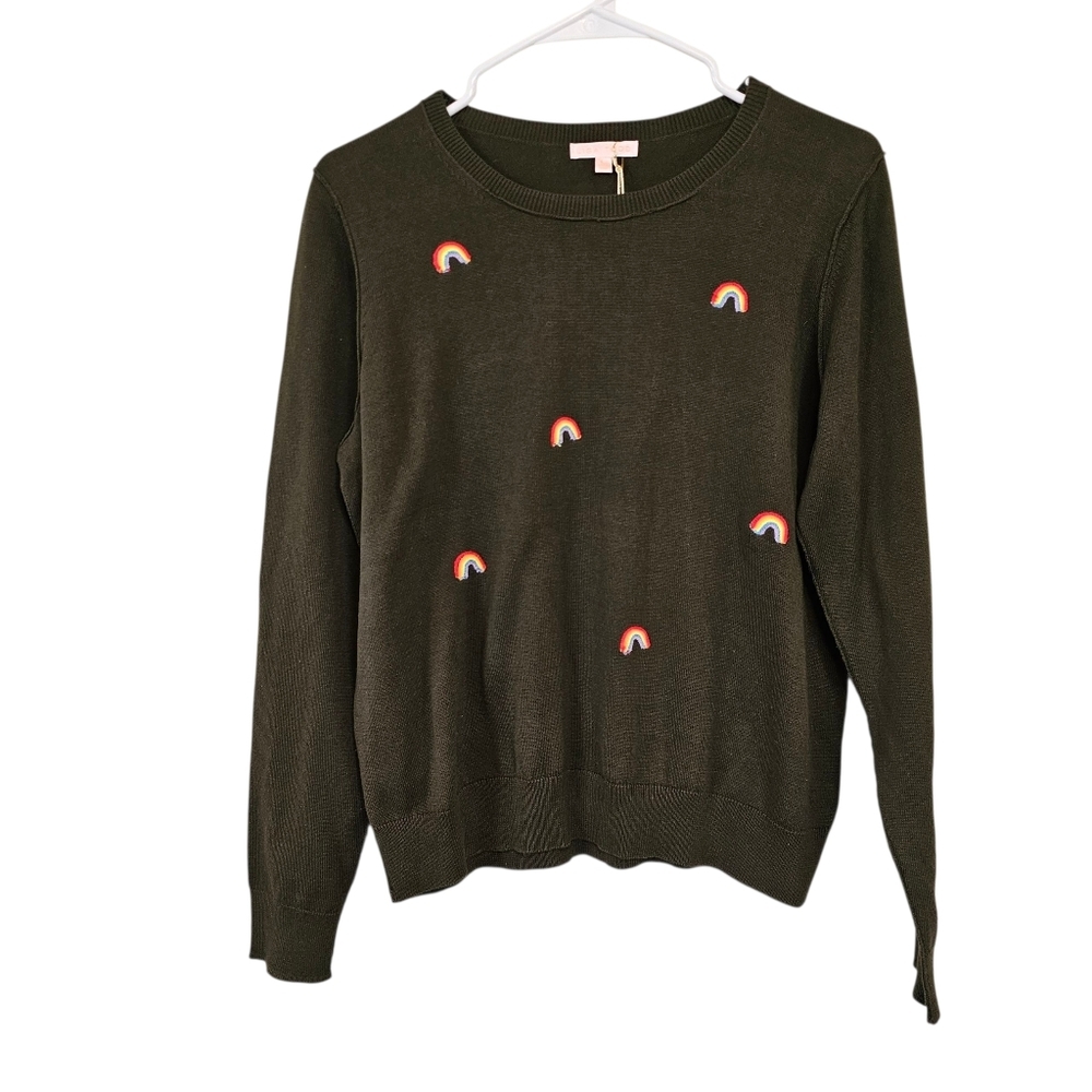 Lisa Todd The Rainbow Embroidery Sweater Novelty Print